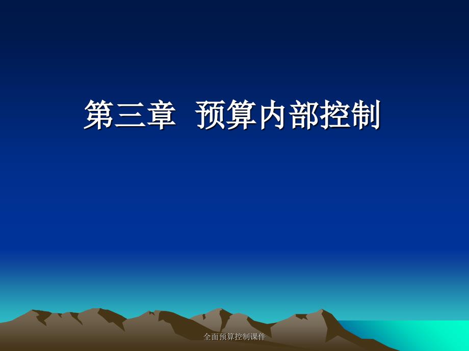 全面预算控制课件_第1页