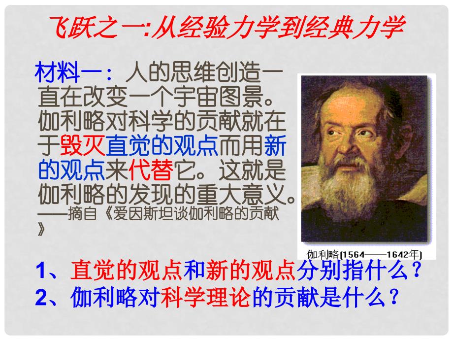 高中历史：专题七《 近代物理学的奠基人和革命者》（必修3）课件之四_第4页