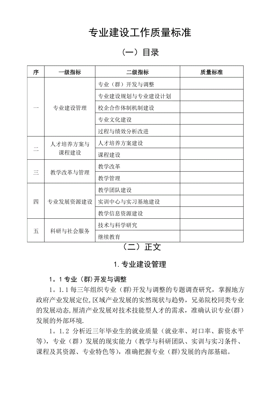 专业建设质量标准.doc_第1页