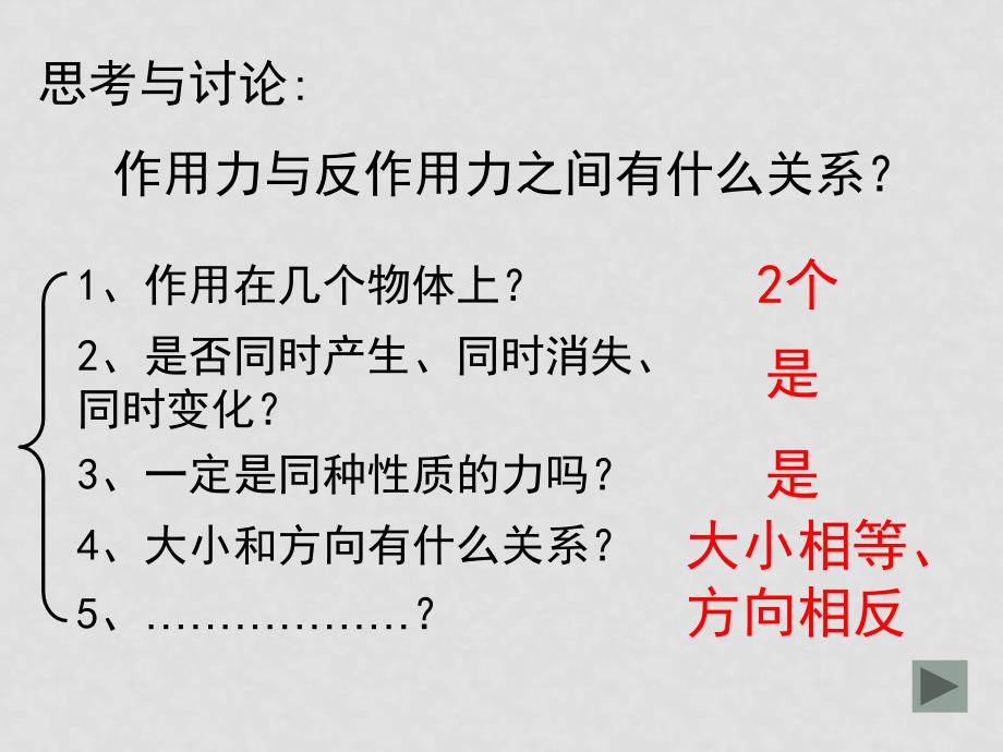 江苏地区高中物理学科牛顿第三定律多媒体课件 人教版必修1牛顿第三定律_第4页