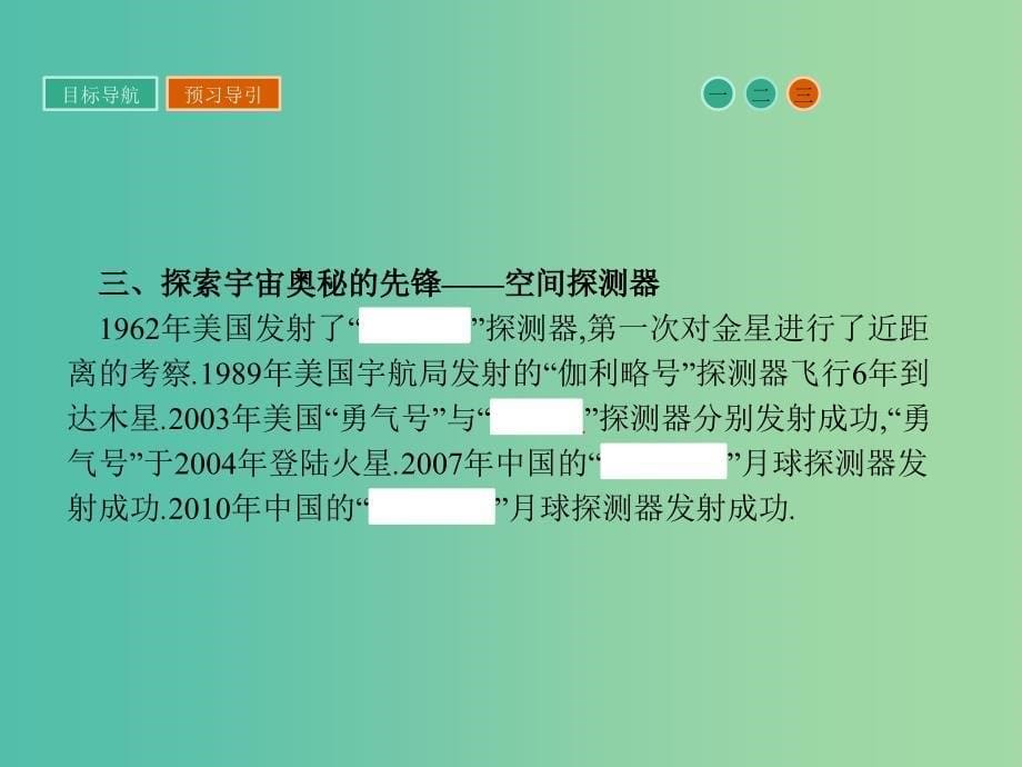 高中物理 3.3 飞向太空课件 粤教版必修2.ppt_第5页