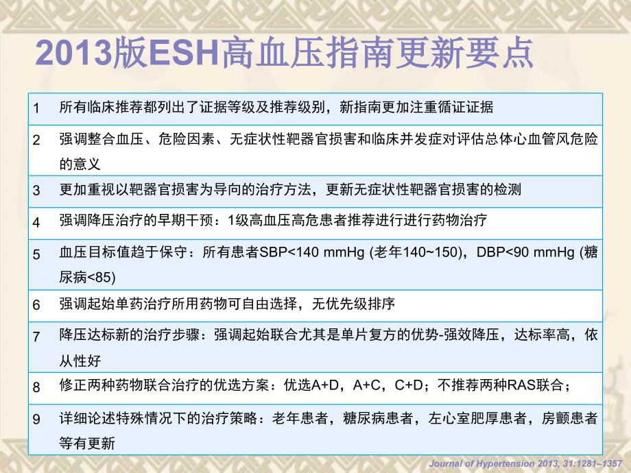 ESHESC高血压管理指南更新要点_第2页