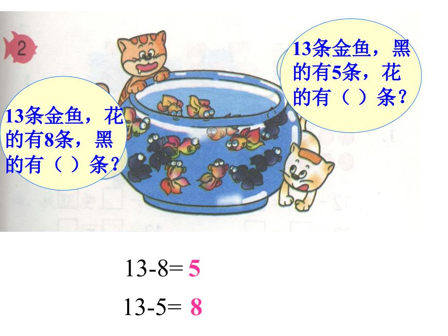 人教版,一年级数学下册,ppt课件,第二单元,十几减几练习课_第2页