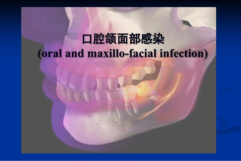 口腔学：口腔颌面部感染_第1页