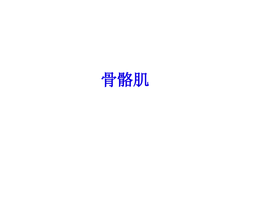 骨骼肌.ppt_第1页