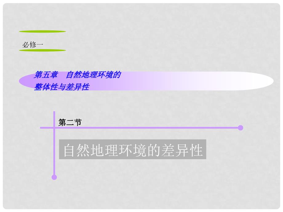 山西省高考地理复习 第5章 第2节自然地理环境的差异性课件 新人教版必修1_第1页