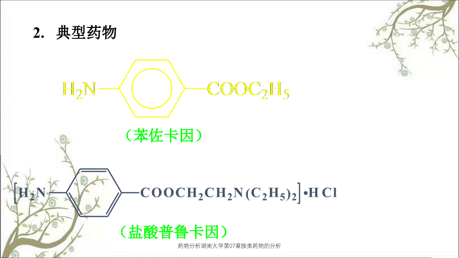 药物分析湖南大学第07章胺类药物的分析_第4页