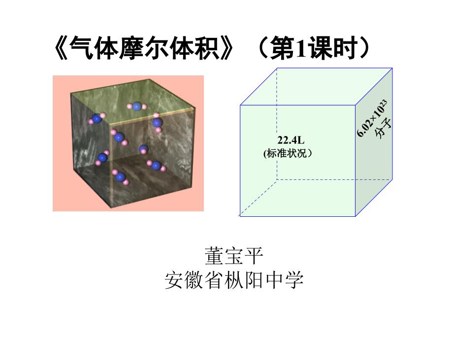 董宝平气体摩尔体积第一课时_第1页