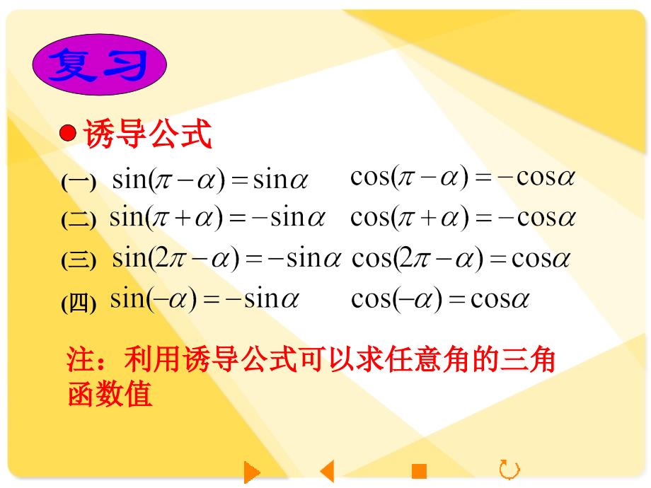 人教版高中数学课件已知三角函数值求角课件_第2页