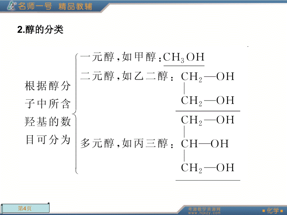 名师一号选修五有机化学31醇酚_第4页