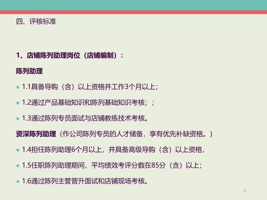 产品陈列晋升管理办法ppt课件_第5页