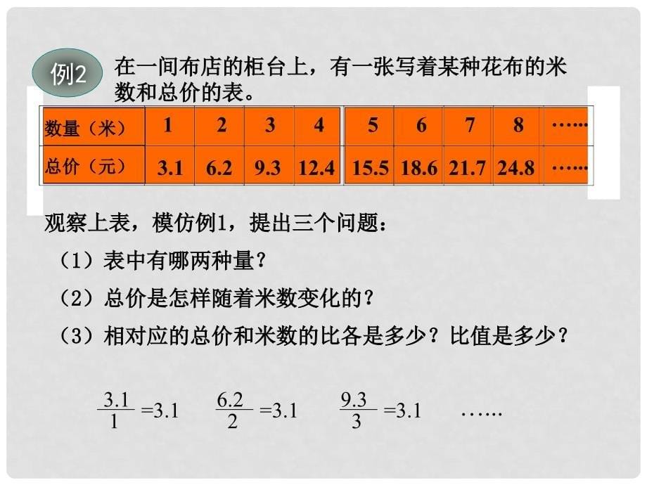 六年级数学下册 正、反比例的意义课件 北京版_第5页