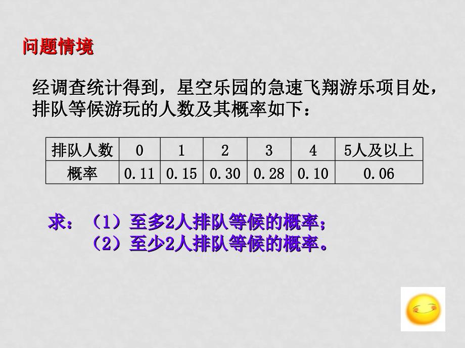 王景山公开课课件教案3.1.3概率的基本性质_第2页