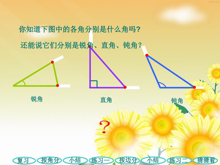 人教版四年级数学下册三角形的分类PPT课件(1)_第2页