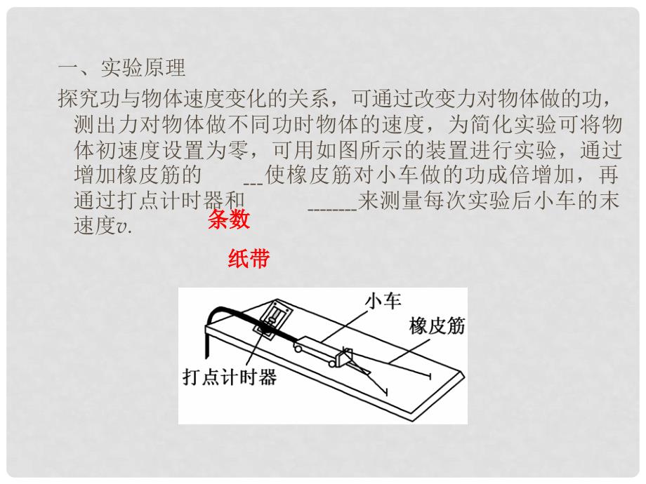 高考物理总复习 第5章 5讲 实验 探究动能定理课件 新人教版_第3页