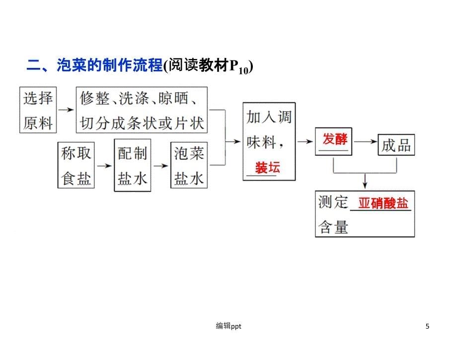 泡菜的制作和亚硝酸盐的检测_第5页