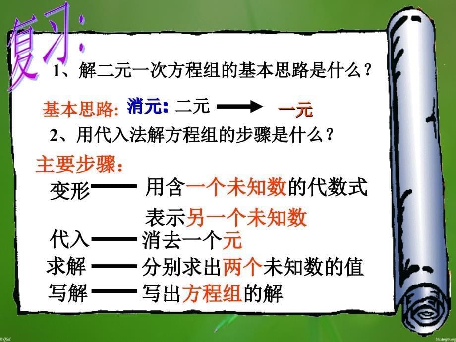 72二元一次方程组的解法——加减消元法_第5页