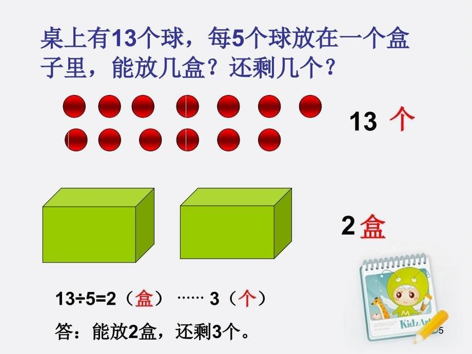 青岛版数学二年级下册1有余数的除法复习课ppt课件_第5页