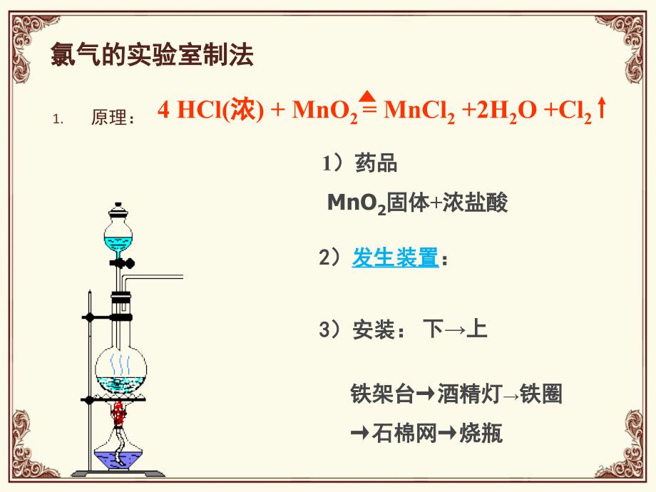 氯气实验室制法课堂PPT_第3页