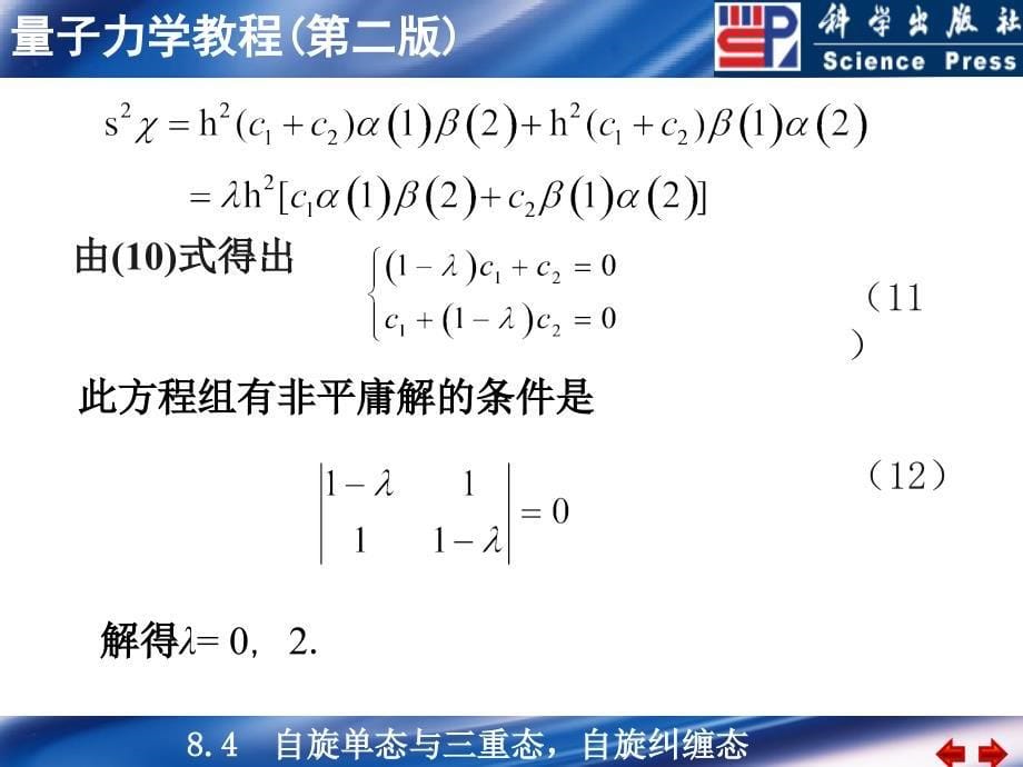 设两个电子的旋为s1与s2则两个电子的自旋之和课件_第5页