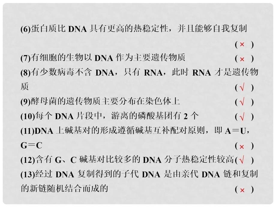 高考生物大二轮专题复习与增分策略（技能+规范+回扣）第二篇 22遗传的分子基础课件_第5页