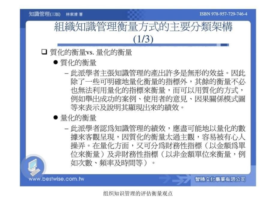 组织知识管理的评估衡量观点课件_第5页