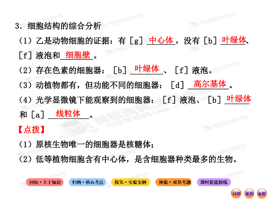 高中生物全程复习方略配套课件1.2.3细胞质_第4页