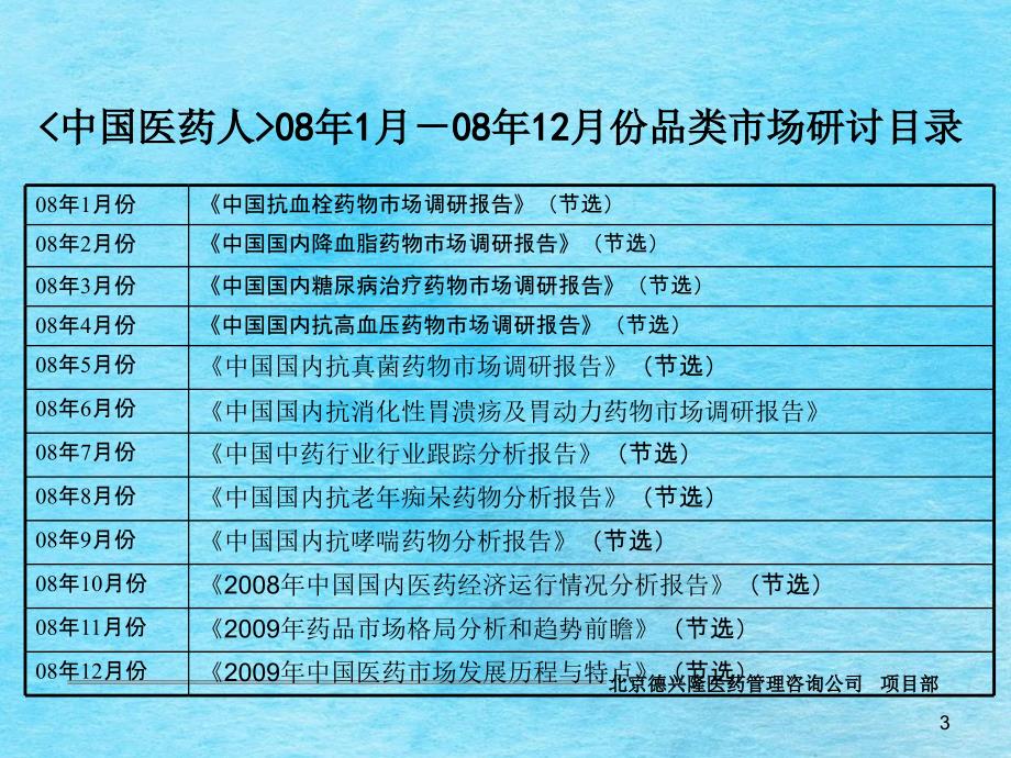 国内抗血栓药物市场研究报告ppt课件_第3页