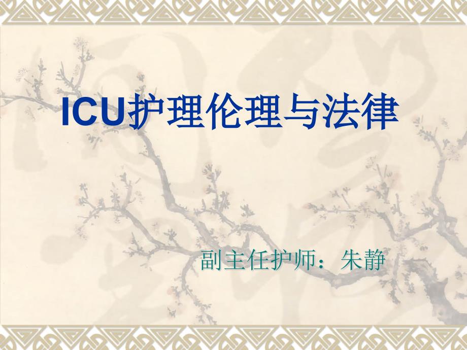 ICU护理伦理与法律培训讲义_第1页