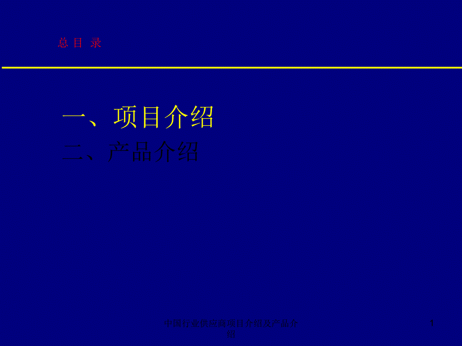 中国行业供应商项目介绍及产品介绍课件_第2页