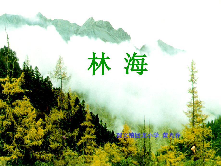 小学语文六年级自读课文《林海》课件_第1页