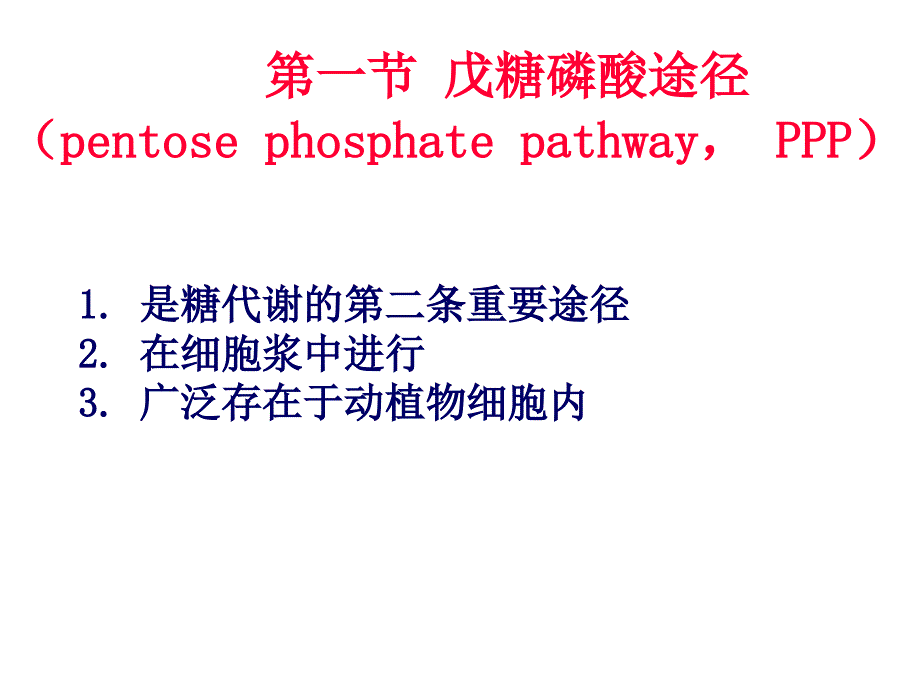 戊糖磷酸途径异生糖原合成与分解08_第2页