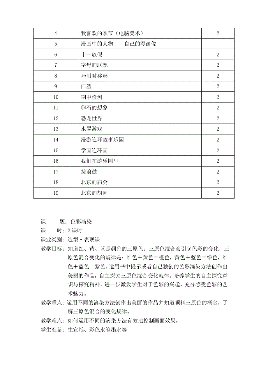 小学三年级美术教案_第2页