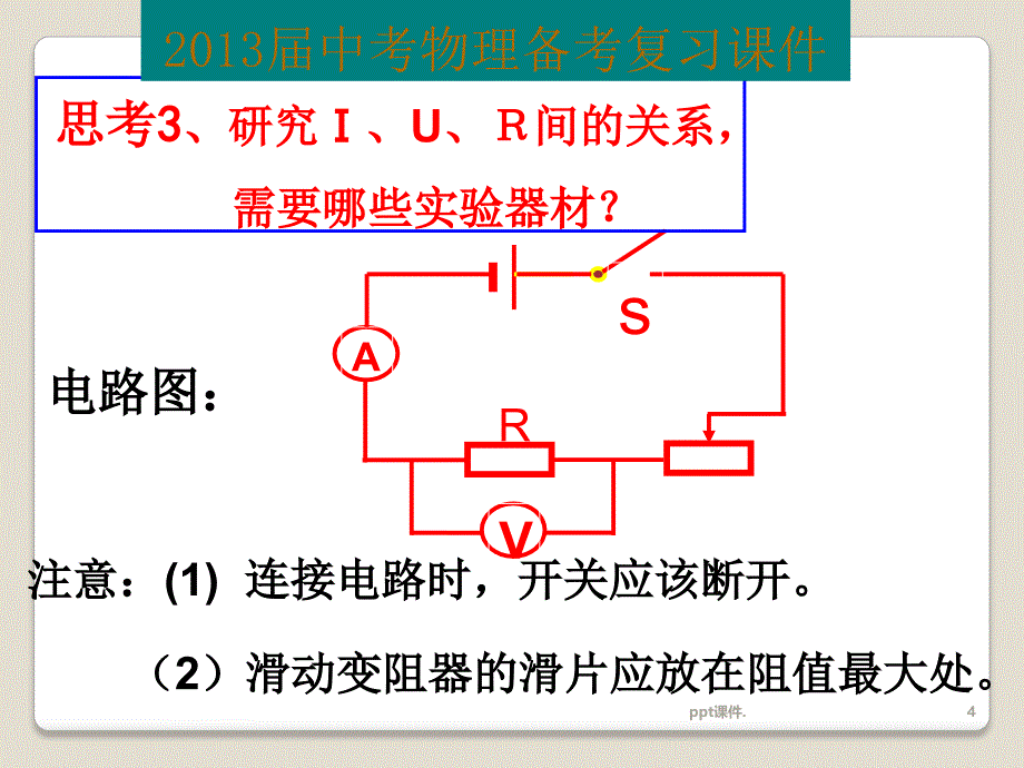 九年级物理总复习欧姆定律ppt课件_第4页