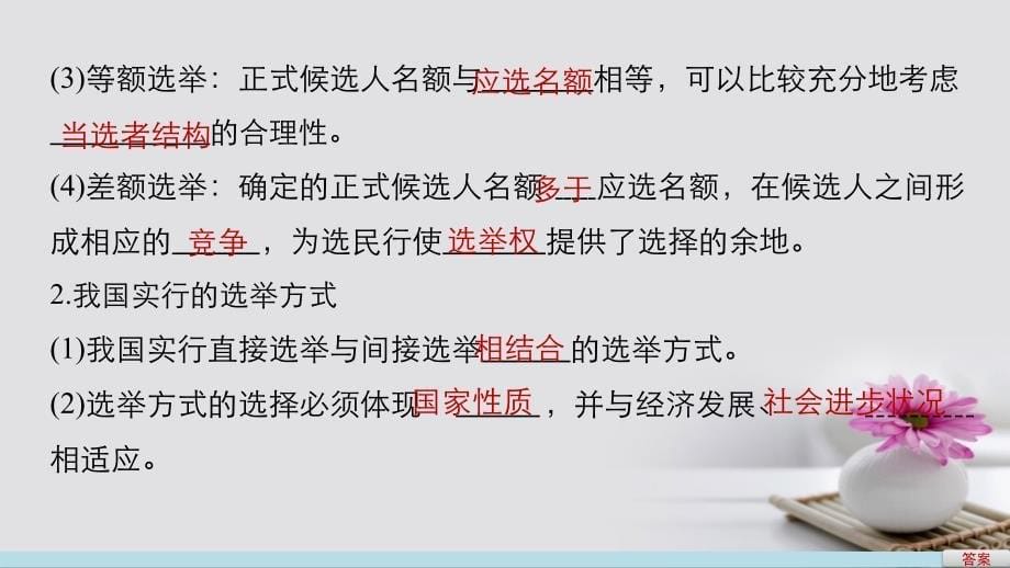 高中政治2.1民主奄投出理性一票课件新人教版必修_第5页