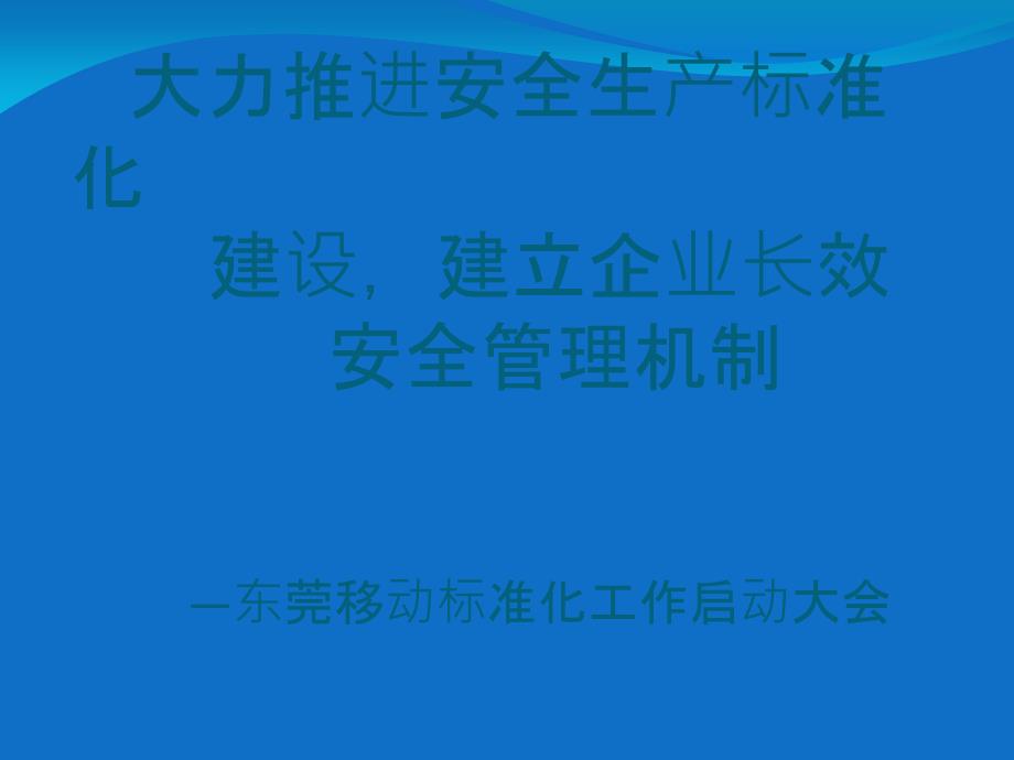 安全生产标准化工作启动大会演讲稿_第2页