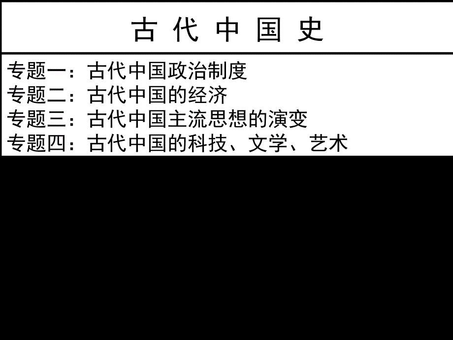 岳麓高三下学期二轮总复习专题1：古代中国政治制度 课件_第1页