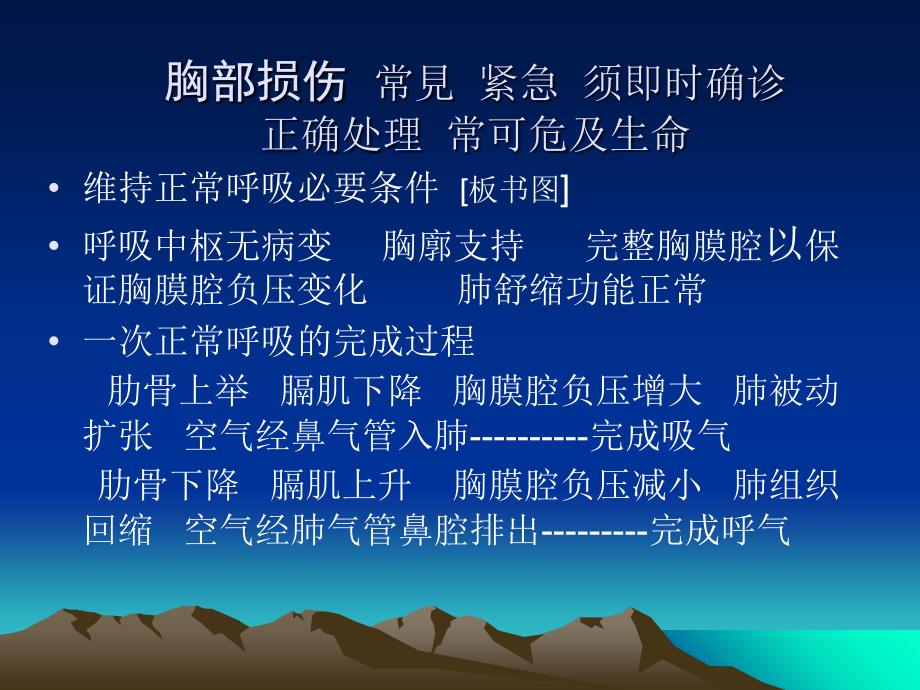 最新：【医药健康】胸部外伤常見紧急情况诊断处理原则文档资料_第1页