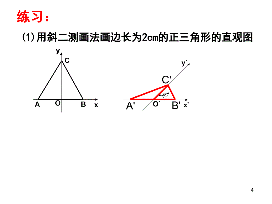 空间几何体的直观图优质课ppt课件_第4页