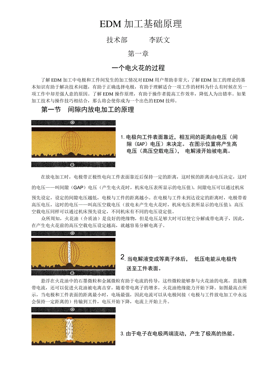 EDM加工技术手册、操作规范_第1页