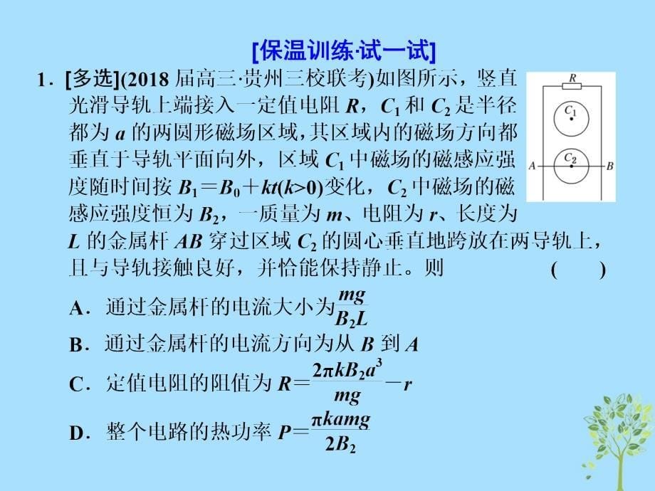 2018届高考物理二轮复习 专题（十）电磁感应课件_第5页