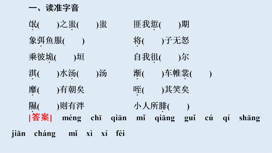 高中语文新同步人教版必修2课件：第2单元 4　诗经两首_第3页