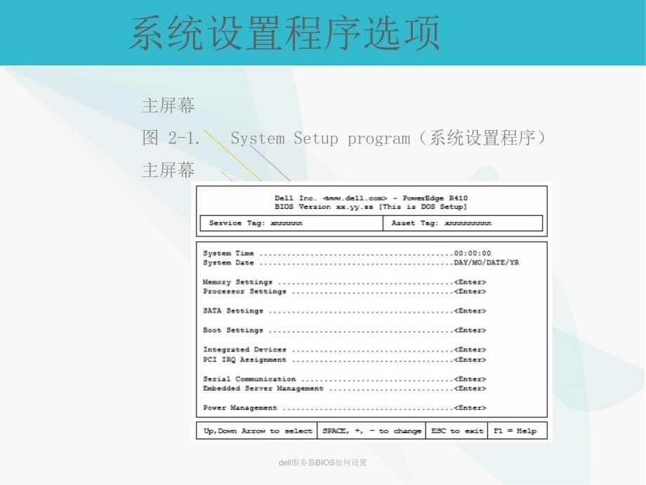 dell服务器BIOS如何设置课件_第5页