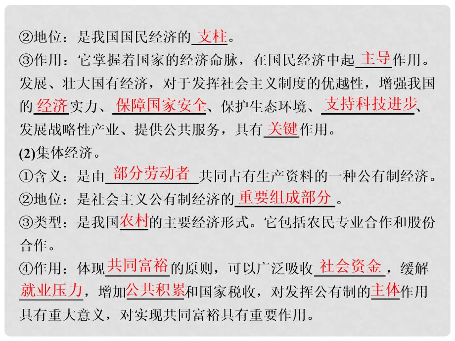 高中政治 第四课 生产与经济制度 第二框 我国的基本经济制度课件 新人教版必修1_第2页