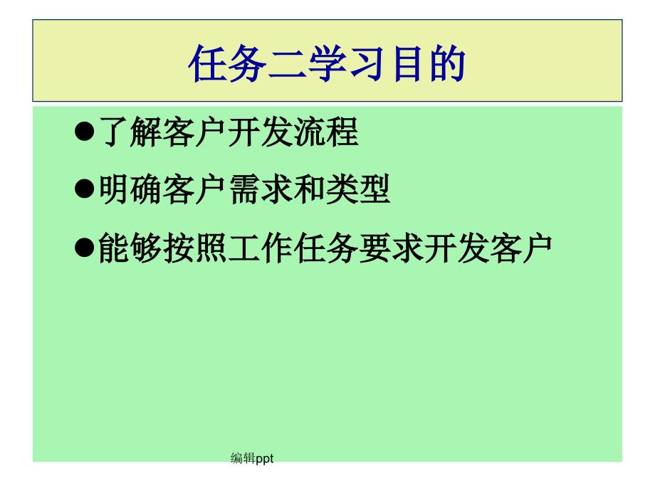 任务二客户开发管理_第1页