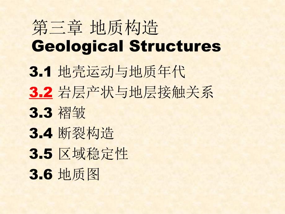 3.2岩层产状与地层接触关系_第1页