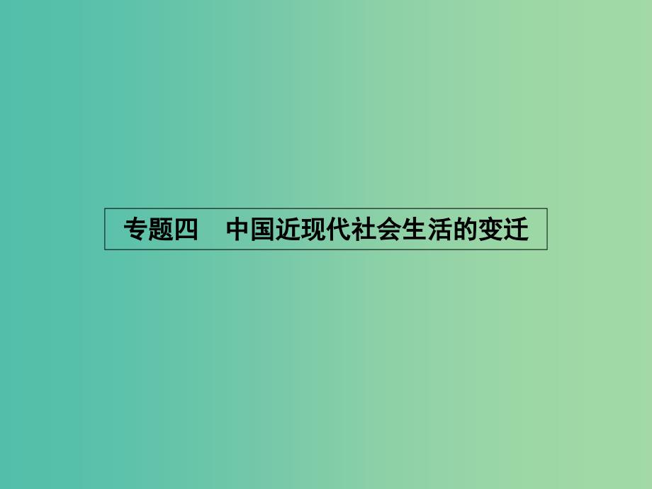 高中历史 4.1 物质生活和社会习俗的变迁课件 人民版必修2.ppt_第1页