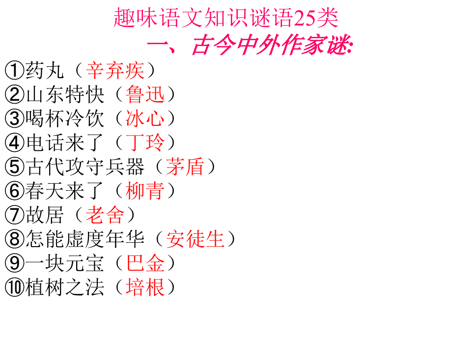 趣味语文谜语_第1页