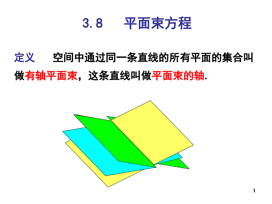 平面束课堂PPT_第1页