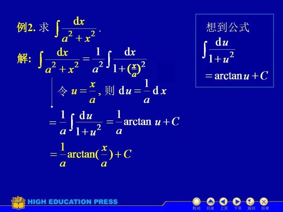 高等数学(同济大学)课件上第42换元法55360_第5页